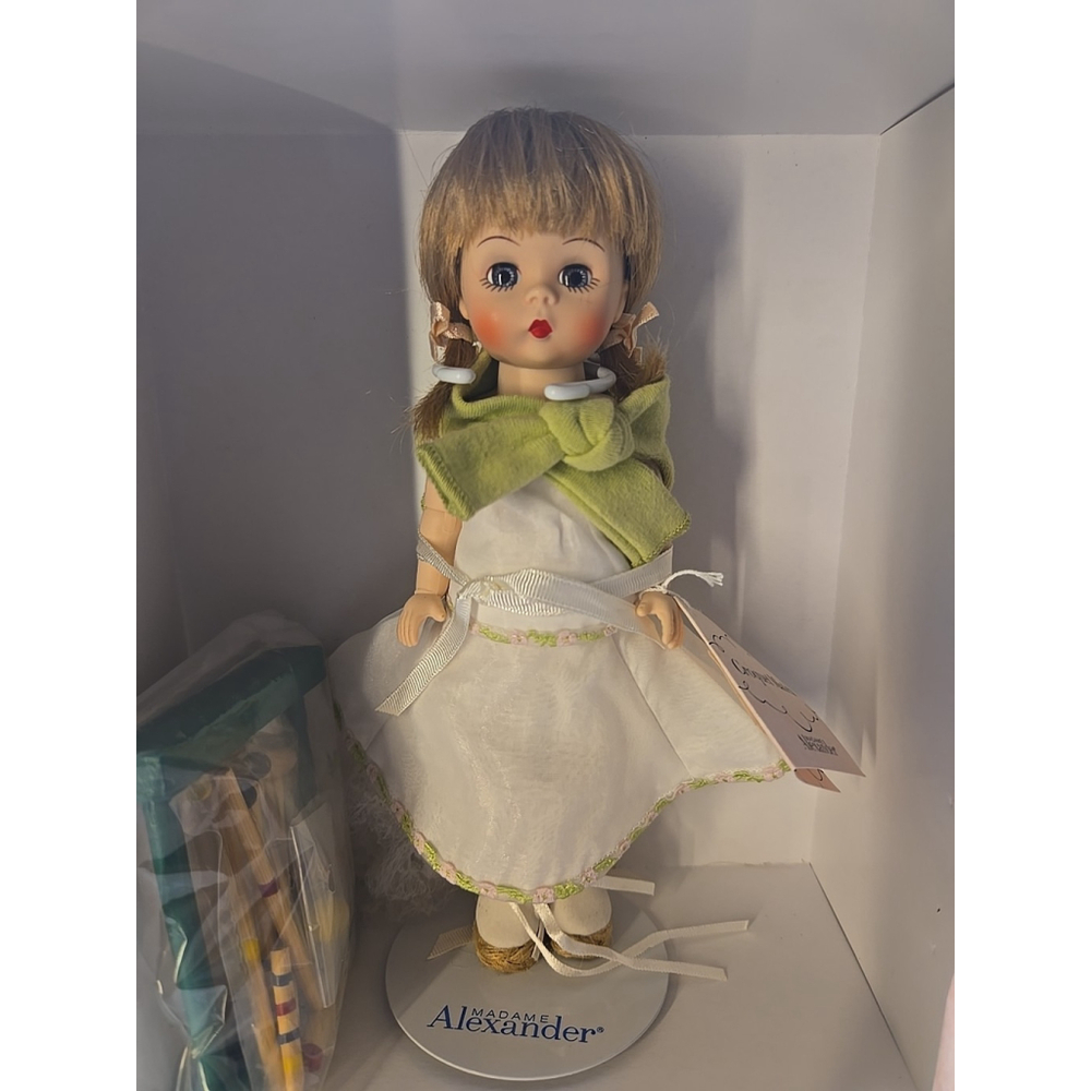 Vintage Retired 2005 Madame Alexander 39725 Croquet Match Doll 8" with Stand Box